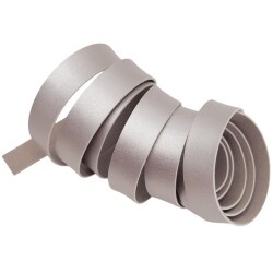 Angel Çanta Aksesuar 2 cm Şerit Suni Deri Gümüş Renk 1 metre - 3