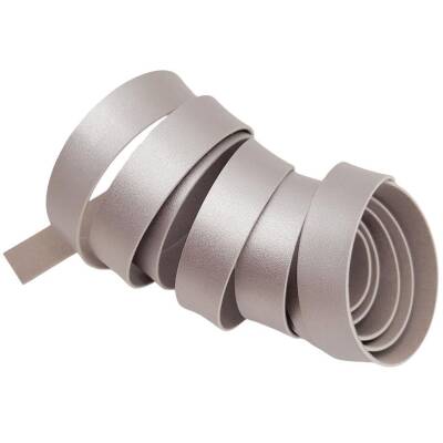 Angel Çanta Aksesuar 2 cm Şerit Suni Deri Gümüş Renk 1 metre - 3