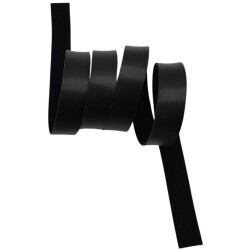 Angel Çanta Aksesuar 2 cm Şerit Suni Deri Siyah Renk 1 metre - Angel Çanta Aksesuar