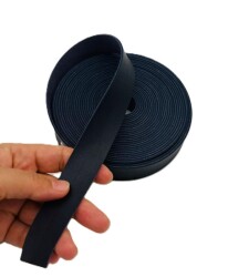 Angel Çanta Aksesuar 2.5 Cm Şerit Suni Deri Lacivert Renk 1 metre - Angel Çanta Aksesuar