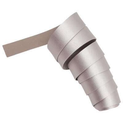 Angel Çanta Aksesuar 3 cm Şerit Suni Deri Gümüş Renk 1 metre - 3