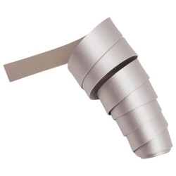 Angel Çanta Aksesuar 3 cm Şerit Suni Deri Gümüş Renk 1 metre - 3