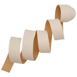 Angel Çanta Aksesuar 3 cm Şerit Suni Deri Krem Renk 1 metre - Angel Çanta Aksesuar