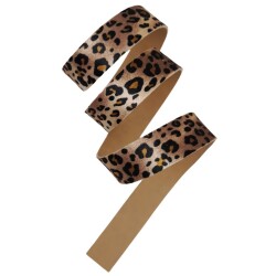 Angel Çanta Aksesuar 3 cm Şerit Suni Deri Leopar Desen 1 metre - 4