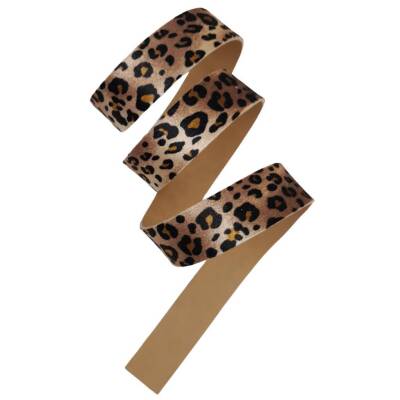 Angel Çanta Aksesuar 3 cm Şerit Suni Deri Leopar Desen 1 metre - 4