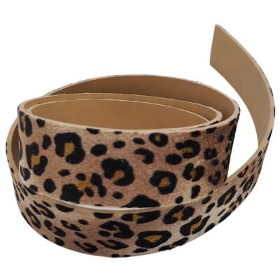 Angel Çanta Aksesuar 3 cm Şerit Suni Deri Leopar Desen 1 metre - 3