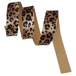 Angel Çanta Aksesuar 3 cm Şerit Suni Deri Leopar Desen 1 metre - 2