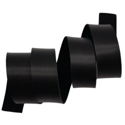 Angel Çanta Aksesuar 3 cm Şerit Suni Deri Siyah Renk 1 metre - Angel Çanta Aksesuar