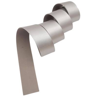 Angel Çanta Aksesuar 4 cm Şerit Suni Deri Gümüş Renk 1 metre - 2