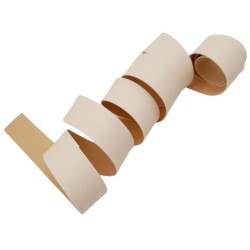 Angel Çanta Aksesuar 4 cm Şerit Suni Deri Krem Renk 1 metre - 2