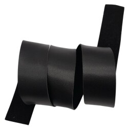 Angel Çanta Aksesuar 4 cm Şerit Suni Deri Siyah Renk 1 metre - Angel Çanta Aksesuar