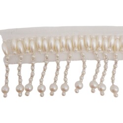 Angel Çanta Aksesuar 30 cm İncili Şerit Süs - Angel Çanta Aksesuar