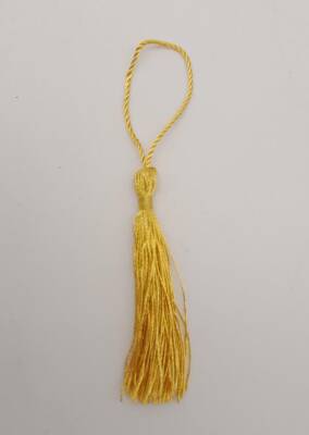 Angel Çanta Aksesuar Hardal Renk Floş Püskül 1 Adet - 1