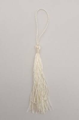 Angel Çanta Aksesuar Krem Renk Floş Püskül 1 Adet - 1