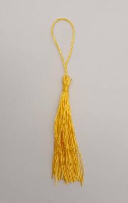 Angel Çanta Aksesuar Sarı Renk Floş Püskül 1 Adet - 1