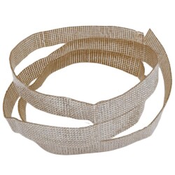 Angel Çanta Aksesuar Taşlı Şerit Süs Gümüş Renk 1 metre - 4