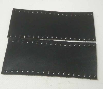 Angel Çanta Aksesuar 15X6 Cm Siyah Renk Gerçek Deri Tutma Sapı Simit Sap Örgü Çanta İçin - 1