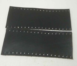 Angel Çanta Aksesuar 15X6 Cm Siyah Renk Gerçek Deri Tutma Sapı Simit Sap Örgü Çanta İçin - Angel Çanta Aksesuar