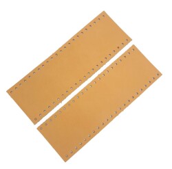 Angel Çanta Aksesuar Açık Taba Gerçek Deri Tutma Sapı 18X6 Cm Simit Sap - 3