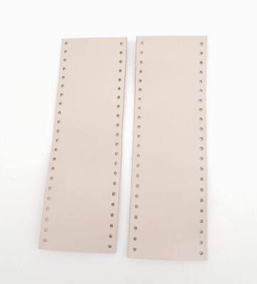 Angel Çanta Aksesuar Bej Gerçek Deri Tutma Sapı 15X6 Cm Simit Sap - 1