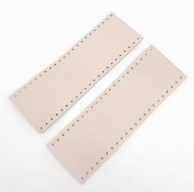 Angel Çanta Aksesuar Bej Gerçek Deri Tutma Sapı 15X6 Cm Simit Sap - 3