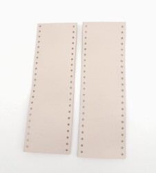 Angel Çanta Aksesuar Bej Gerçek Deri Tutma Sapı 18X6 Cm Simit Sap - Angel Çanta Aksesuar