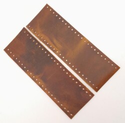 Angel Çanta Aksesuar Crazy Oil Hardal Gerçek Deri Tutma Sapı 18X6 Cm Simit Sap - Angel Çanta Aksesuar