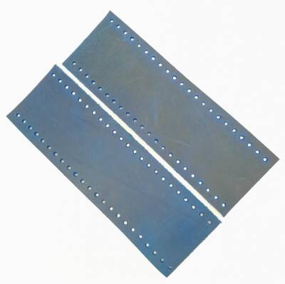 Angel Çanta Aksesuar Crazy Oil Saks Mavi Gerçek Deri Tutma Sapı 18X6 Cm Simit Sap - 1