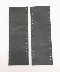 Angel Çanta Aksesuar Crazy Oil Yeşil Gerçek Deri Tutma Sapı 18X6 Cm Simit Sap - 2