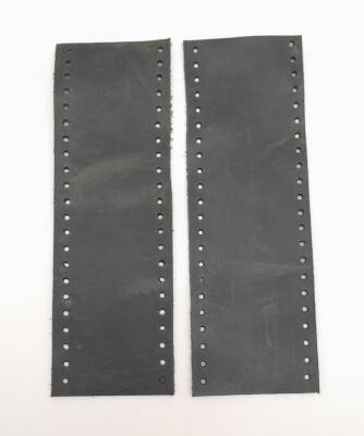 Angel Çanta Aksesuar Crazy Oil Yeşil Gerçek Deri Tutma Sapı 18X6 Cm Simit Sap - 2