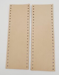 Angel Çanta Aksesuar Ham Doğal Gerçek Deri Tutma Sapı 18X6 Cm Simit Sap - Angel Çanta Aksesuar