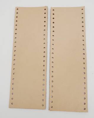 Angel Çanta Aksesuar Ham Doğal Gerçek Deri Tutma Sapı 18X6 Cm Simit Sap - 1