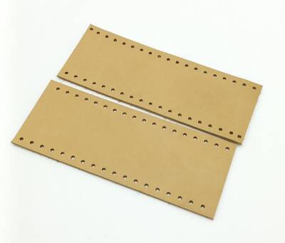 Angel Çanta Aksesuar Ham Doğal Renk Gerçek Deri Tutma Sapı 15X6 Cm Simit Sap - 1