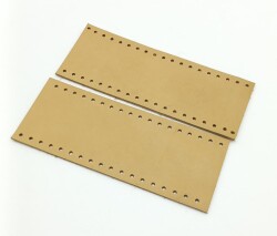 Angel Çanta Aksesuar Ham Doğal Renk Gerçek Deri Tutma Sapı 15X6 Cm Simit Sap - Angel Çanta Aksesuar