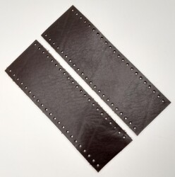 Angel Çanta Aksesuar Kahverengi Gerçek Deri Tutma Sapı 18X6 Cm Simit Sap - Angel Çanta Aksesuar