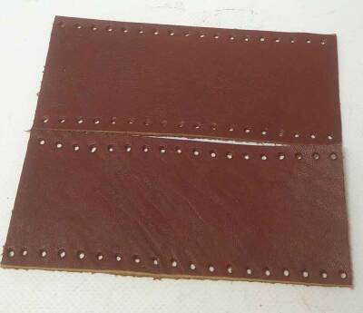 Angel Çanta Aksesuar Kızıl Kahve Renk Gerçek Deri Tutma Sapı 15X6 Cm Simit Sap - 1