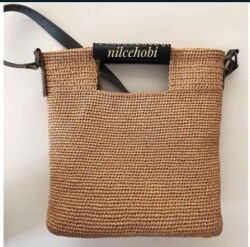 Angel Çanta Aksesuar Kızıl Kahve Renk Gerçek Deri Tutma Sapı 15X6 Cm Simit Sap - 2