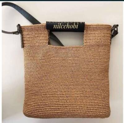 Angel Çanta Aksesuar Kızıl Kahve Renk Gerçek Deri Tutma Sapı 15X6 Cm Simit Sap - 2