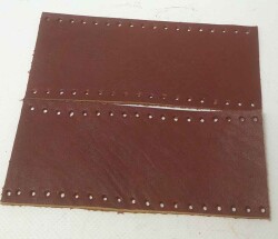 Angel Çanta Aksesuar Kızıl Kahve Renk Gerçek Deri Tutma Sapı 15X6 Cm Simit Sap - Angel Çanta Aksesuar