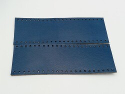 Angel Çanta Aksesuar Lacivert Gerçek Deri Tutma Sapı 18X6 Cm Simit Sap - Angel Çanta Aksesuar