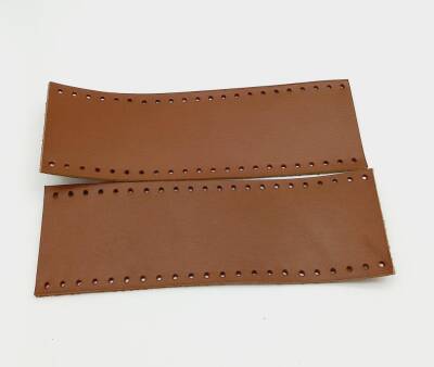 Angel Çanta Aksesuar Sütlü Kahve Gerçek Deri Tutma Sapı 18X6 Cm Simit Sap - 1