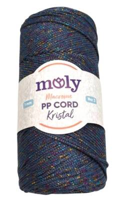 Angel Çanta Aksesuar Moly Yarn 200 Gr Simli Polyester Makrome No:5 - 1