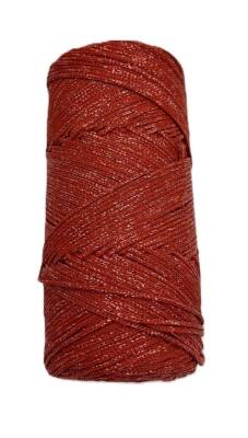 Angel Çanta Aksesuar Moly Yarn 200 Gr Simli Polyester Makrome Taba - 1