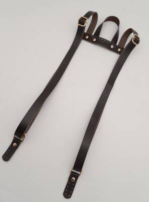 Angel Çanta Aksesuar Gerçek Deri Kahverengi Sırt Çanta Sapı Light Gold Metalli - 2