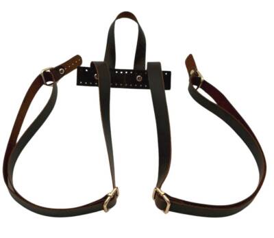 Angel Çanta Aksesuar Gerçek Deri Sırt Çanta Sapı Crazy Oil Kahve Light Gold Metalli - 4