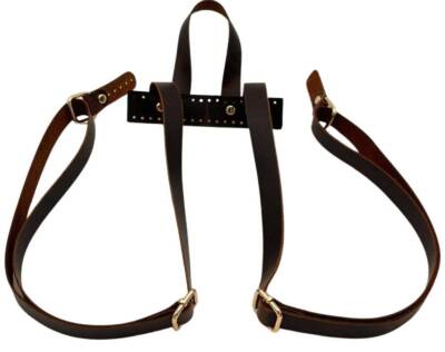 Angel Çanta Aksesuar Gerçek Deri Sırt Çanta Sapı Crazy Oil Kahve Light Gold Metalli - 1