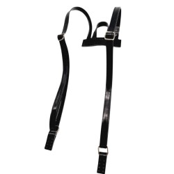 Angel Çanta Aksesuar Rugan Deri Sırt Çantası Sapı Siyah Renk Gümüş Metalli - 2