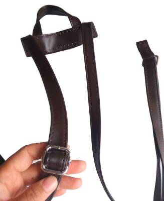 Angel Çanta Aksesuar Suni Deri Koyu Kahverengi Sırt Çantası Sapı - 2