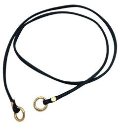 Angel Çanta Aksesuar Siyah Renk 5 mm Halkalı Suni Deri Spagetti Model Çanta Sapı Light Gold Metal - Angel Çanta Aksesuar