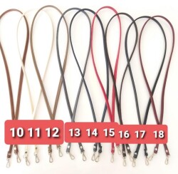 Angel Çanta Aksesuar Spagetti Model Çanta Sapı Bordo Renk Gümüş Metal - 5